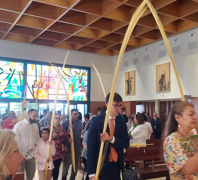 Domingo de Ramos, Ramos, Semana Santa, Parroquia San Juan Pagblo II (2)