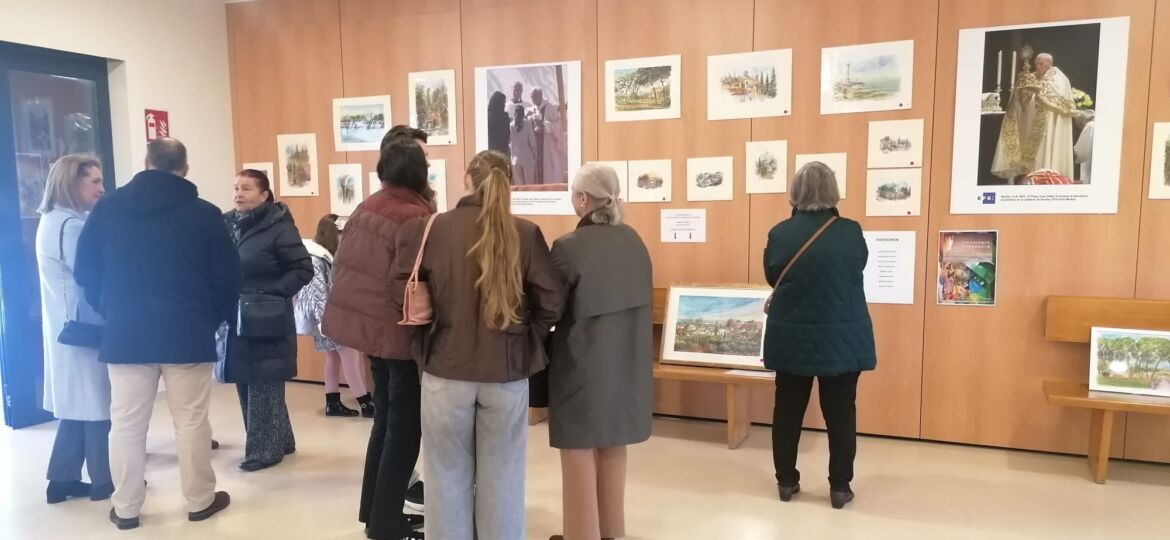 Manos Unidas, Sevilla, exposición de acuarelas solidarias